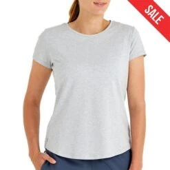Free Fly Women's Current Short-Sleeve T-Shirt -Patagonia Shop free fly womens current tee bay blue1