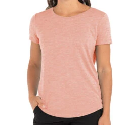 Free Fly Women's Current Short-Sleeve T-Shirt -Patagonia Shop free fly womens current tee orange dusk