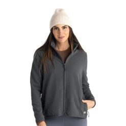 Free Fly Women's Gridback Fleece Jacket -Patagonia Shop free fly womens gridback fleece jacket black sand