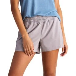 Free Fly Women's Pull-On Breeze Shorts - 3.5" Inseam -Patagonia Shop free fly womens pull on breeze short silver stone