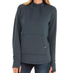 Free Fly Women's Bamboo Fleece Pullover Hoody -Patagonia Shop free fly womens pullover hoody blue dusk