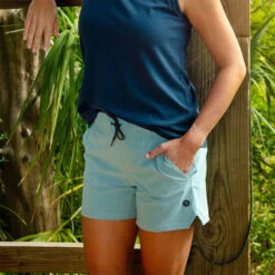 Free Fly Women's Swell Shorts 9 Free Fly Women's Swell Shorts -Patagonia Shop free fly womens swell short sage detail