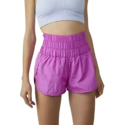 FREE PEOPLE FP Movement Women's Get Your Flirt On Shorts -Patagonia Shop free people womens get your flirt on shorts neon magenta