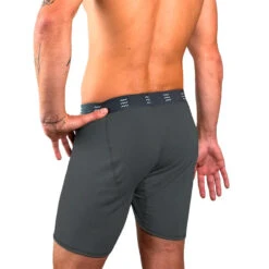 Free Fly Men's Bamboo Comfort Boxer Briefs -Patagonia Shop freefly mens bamboo comfort boxer briefs charcoal