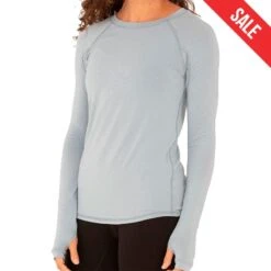 Free Fly Women's Bamboo Midweight Long-Sleeve Shirt -Patagonia Shop freefly womens bamboo midweight long sleeve shirt cays blue sale