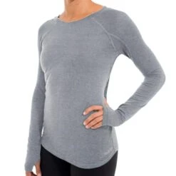 Free Fly Women's Bamboo Midweight Long-Sleeve Shirt -Patagonia Shop freefly womens bamboo midweight long sleeve shirt heather grey sale