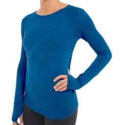 Free Fly Women's Bamboo Midweight Long-Sleeve Shirt -Patagonia Shop freefly womens bamboo midweight long sleeve shirt heather indigo