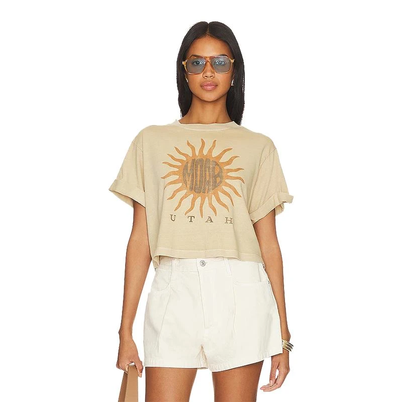 Girl Dangerous Women's Moab Sun Crop Boyfriend T-Shirt 1 Girl Dangerous Women's Moab Sun Crop Boyfriend T-Shirt