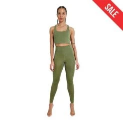 Girlfriend Collective Women's 3/4 Compressive High-Rise Leggings -Patagonia Shop girlfriend collective womens 3 4 compressive high rise leggings olive1