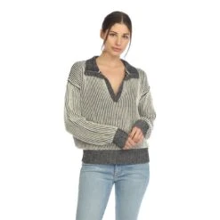 Hello Nite Women's Cleo Johnny Collar Sweater