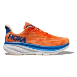 Hoka Clifton 9 Men's Running Shoes -Patagonia Shop hoka clifton 9 mens running shoes vibrant orange impala grid