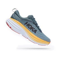 Hoka Wide Bondi 8 Men's Running Shoes -Patagonia Shop hoka mens bondi 8 running shoes goblin blue mountain spring 2