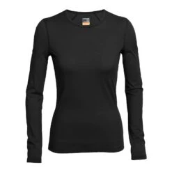 Icebreaker Women's 200 Oasis Long-Sleeve Crew Base Layer -Patagonia Shop ice 001