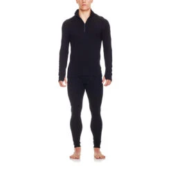Icebreaker Men's Tech Leggings -Patagonia Shop icebreaker mens tech leggings black model full fit