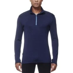 Icebreaker Men's Tech Top Long-Sleeve ½ Zip -Patagonia Shop icebreaker mens tech top long sleeve half zip front