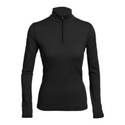 Icebreaker Women's Oasis 200 Lightweight Long-Sleeve Half Zip Baselayer -Patagonia Shop icebreaker womens oasis 200 lightweight long sleeve half zip baselayer black