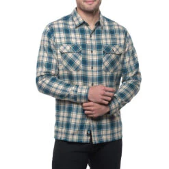 KÜHL Men's Dillingr Button Down Long-Sleeve Shirt -Patagonia Shop kuhl mens dillingr button down long sleeve shirt blue fusion
