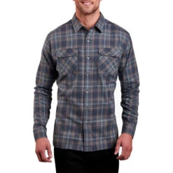 KÜHL Men's Dillingr Button Down Long-Sleeve Shirt -Patagonia Shop kuhl mens dillingr button down long sleeve shirt cobblestone gray