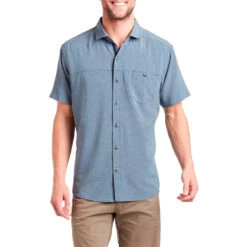 KÜHL Men's Optimizr Short-Sleeve Shirt -Patagonia Shop kuhl mens optimizr short sleeve shirt blue gravel