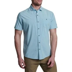 KÜHL Men's Optimizr Short-Sleeve Shirt -Patagonia Shop kuhl mens optimizr short sleeve shirt carolina blue