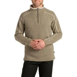 KÜHL Men's Europa ¼ Zip Pullover -Patagonia Shop kuhl ms 3017 europa oatmeal front