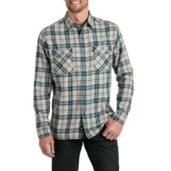 KÜHL Men's Dillingr Button Down Long-Sleeve Shirt -Patagonia Shop kuhl ms 7186 dillingr pirateblue70692