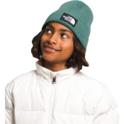The North Face Kids TNF Box Logo Cuffed Beanie -Patagonia Shop north face kids tnf logo cuffed beanie 23 model