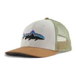 Patagonia Fitz Roy Trout Trucker Hat -Patagonia Shop patagonia fitz roy trout trucker hat 2022 white classic tan