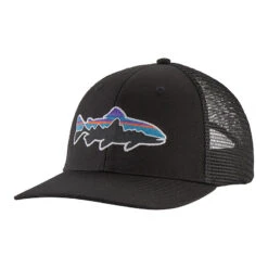 Patagonia Fitz Roy Trout Trucker Hat -Patagonia Shop patagonia fitz roy trout trucker hat black