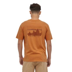 Patagonia Men's '73 Skyline Organic T-Shirt 9 Patagonia Men's '73 Skyline Organic T-Shirt -Patagonia Shop patagonia mens 73 skyline organic t shirt clyde brown orange 2