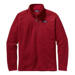 Patagonia Men's Better Sweater 1/4-Zip Fleece Pullover -Patagonia Shop patagonia mens better sweaterr 1 4 zip fleece classic red