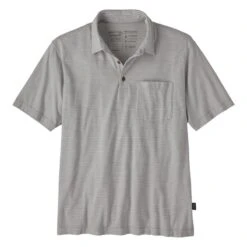 Patagonia Men's Cotton In Conversion Lightweight Polo -Patagonia Shop patagonia mens cotton in conversion lightweight polo salt grey1