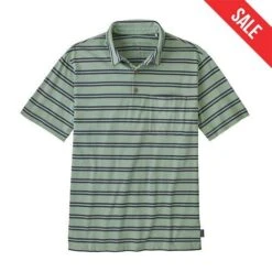 Patagonia Men's Cotton In Conversion Lightweight Polo -Patagonia Shop patagonia mens cotton in conversion polo sedge green grid1