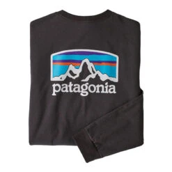 Patagonia Men's Long-Sleeve Fitz Roy Horizon Responsibili-Tee Shirt -Patagonia Shop patagonia mens fitz roy horizons responsibili t basalt brown grid