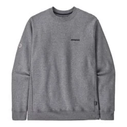 Patagonia Men's Fitz Roy Icon Uprisal Crew Sweatshirt -Patagonia Shop patagonia mens fitz roy icon uprisal crew sweatshirt glh gravel heather
