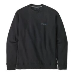 Patagonia Men's Fitz Roy Icon Uprisal Crew Sweatshirt -Patagonia Shop patagonia mens fitz roy icon uprisal crew sweatshirt ink black