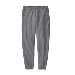 Patagonia Men's Fitz Roy Icon Uprisal Sweatpants -Patagonia Shop patagonia mens fitz roy icon uprisal sweatpants heater grey grid