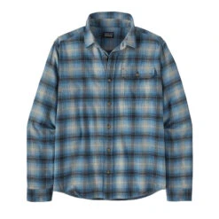 Patagonia Men's Cotton In Conversion Lightweight Fjord Flannel Shirt -Patagonia Shop patagonia mens fjord flannel avian blue grid