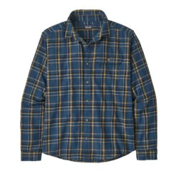 Patagonia Men's Cotton In Conversion Lightweight Fjord Flannel Shirt -Patagonia Shop patagonia mens fjord flannel mtbp tidepool blue grid