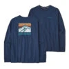 Patagonia Men's Line Logo Ridge Long-Sleeve Responsibili-Tee