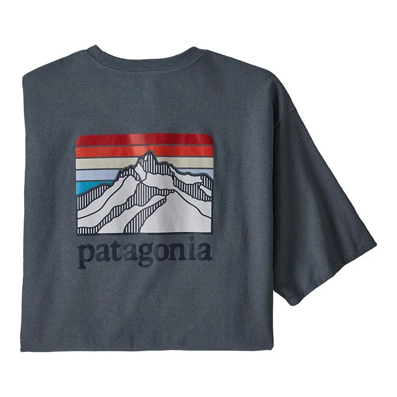 Patagonia Men's Line Logo Ridge Pocket Short-Sleeve Responsibili-Tee 3 Patagonia Men's Line Logo Ridge Pocket Short-Sleeve Responsibili-Tee - Image 3
