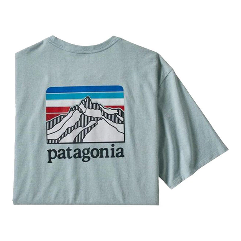 Patagonia Men's Line Logo Ridge Pocket Short-Sleeve Responsibili-Tee 4 Patagonia Men's Line Logo Ridge Pocket Short-Sleeve Responsibili-Tee - Image 4