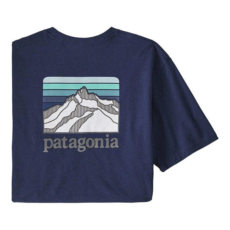 Patagonia Men's Line Logo Ridge Pocket Short-Sleeve Responsibili-Tee 9 Patagonia Men's Line Logo Ridge Pocket Short-Sleeve Responsibili-Tee - Image 9