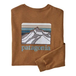 Patagonia Men's Line Logo Ridge Long-Sleeve Responsibili-Tee -Patagonia Shop patagonia mens line logo ridge responibili t bear brown grid