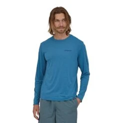 Patagonia Men's Long Sleeve Cap Cool Daily Graphic Shirt -Patagonia Shop patagonia mens long sleeve cap cool daily graphic shirt front