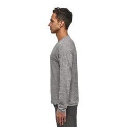 Patagonia Men's Long-Sleeved Capilene Cool Daily Shirt -Patagonia Shop patagonia mens long sleeve capilene cool daily shirt feather grey 4