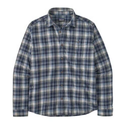 Patagonia Men's Cotton In Conversion Lightweight Fjord Flannel Shirt -Patagonia Shop patagonia mens long sleeve cotton in conversion lightweight fjord flannel shirt new navy grid