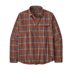 Patagonia Men's Cotton In Conversion Lightweight Fjord Flannel Shirt -Patagonia Shop patagonia mens long sleeve cotton in conversion lightweight fjord flannel shirt sisu brown grid