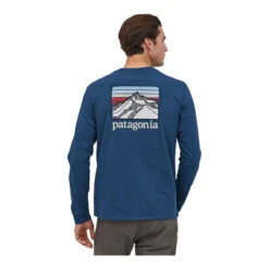Patagonia Men's Line Logo Ridge Long-Sleeve Responsibili-Tee -Patagonia Shop patagonia mens long sleeve line logo ridge responsibili tee additional