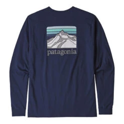 Patagonia Men's Line Logo Ridge Long-Sleeve Responsibili-Tee -Patagonia Shop patagonia mens long sleeve line logo ridge responsibili tee back